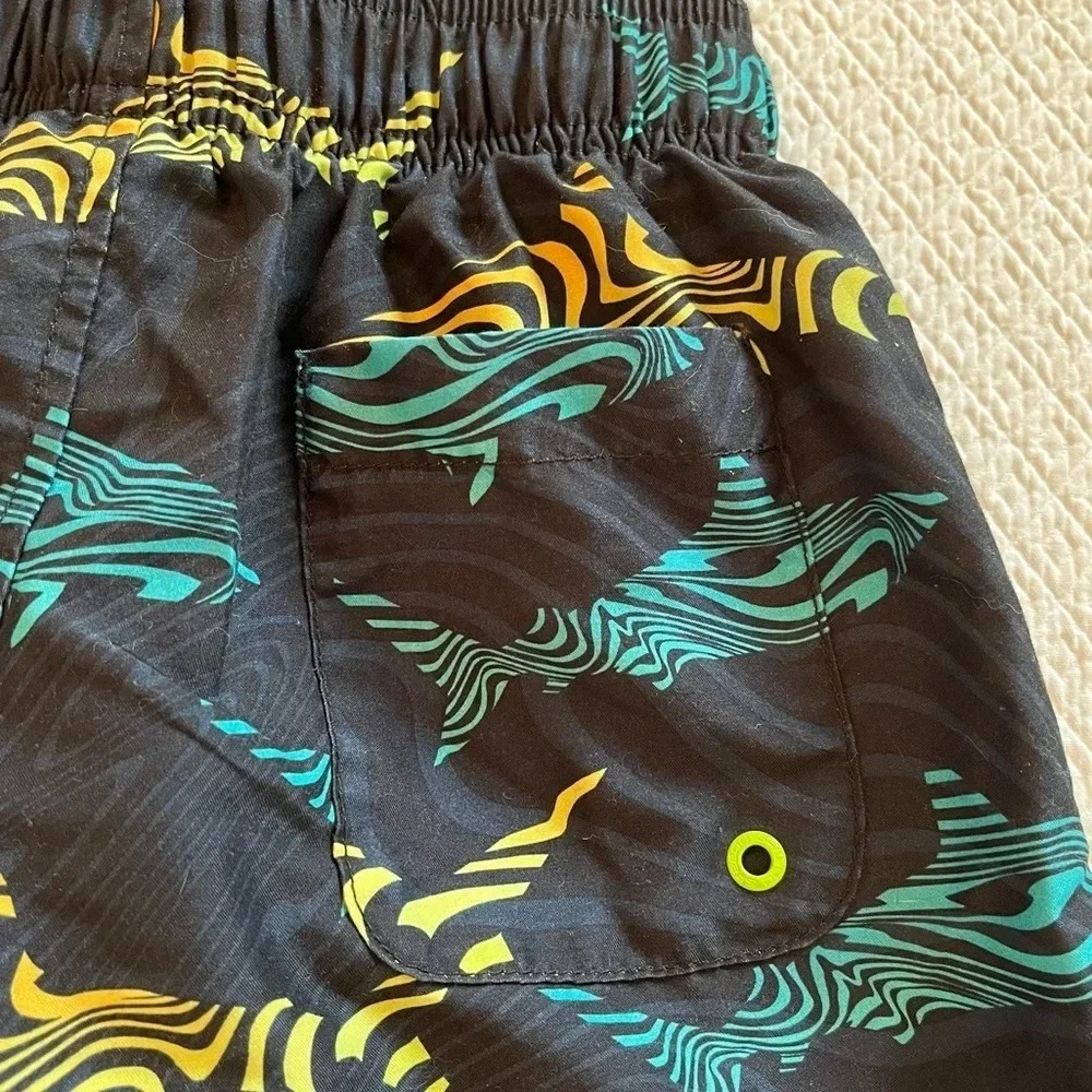 Speedo Little Boy’s Boardshort Swimsuit Blue Sharks Size 4